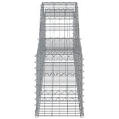 Vidaxl Obokane gabion košare 25 kosi 300x30x40/60 cm pocinkano železo