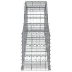 Vidaxl Obokane gabion košare 30 kosi 300x30x40/60 cm pocinkano železo