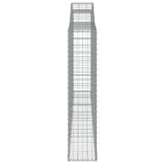 Vidaxl Obokane gabion košare 7 kosi 300x30x140/160 cm pocinkano železo