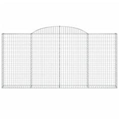 Vidaxl Obokane gabion košare 6 kosi 300x30x140/160 cm pocinkano železo