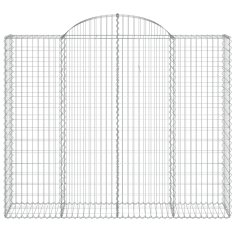 Vidaxl Obokane gabion košare 7 kosov 200x50x160/180cm pocinkano železo