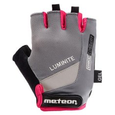 Meteor Gel GX34 kolesarske rokavice, sivo-roza, XS