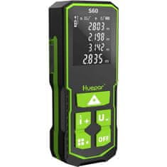 Huepar PRO Aku. digitalni merilec razdalje 60M HD LCD USB