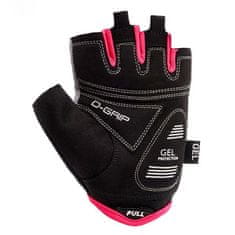 Meteor Gel GX34 kolesarske rokavice, sivo-roza, S