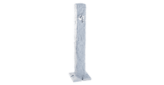 Armex Vrtni stebriček s pipo Granit svetel