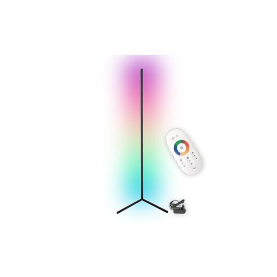 master LED Stoječa svetilka LED RGB 20W 140cm črna