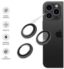 FIXED Zaščita steklene leče kamere za Apple iPhone 13 Pro/13 Pro Max, vesoljsko siva (FIXGC2-725-GR)