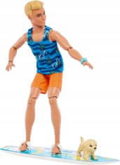 Mattel Barbie Ken z dodatki - surfer (HPT50)