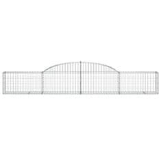Vidaxl Obokane gabion košare 25 kosi 300x30x40/60 cm pocinkano železo