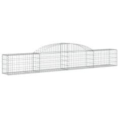 Vidaxl Obokane gabion košare 30 kosi 300x30x40/60 cm pocinkano železo