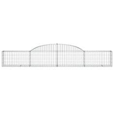 Vidaxl Obokane gabion košare 30 kosi 300x30x40/60 cm pocinkano železo