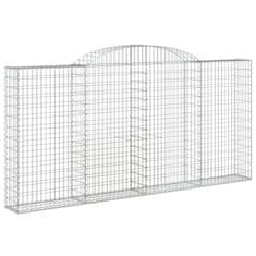 Vidaxl Obokane gabion košare 6 kosi 300x30x140/160 cm pocinkano železo
