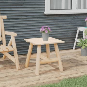Vidaxl vidaXL Stranska mizica, 49x49x50 cm, masivni smrekov les