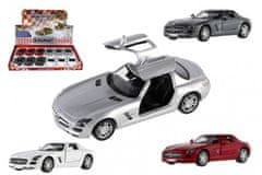 Kinsmart Car Mercedes-Benz SLS AMG kovina/plastenka 13 cm za povratno raztezanje
