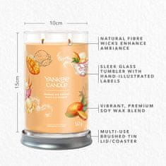 Yankee Candle Dišeča sveča Signature Tumbler in glass large Mango Ice Cream 567g