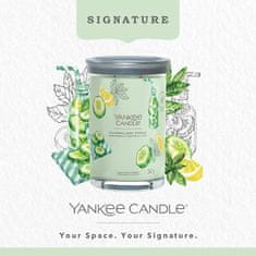 Yankee Candle Dišeča sveča Signature Tumbler v steklu velik Cucumber Mint Cooler 567g