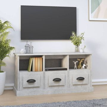 Vidaxl vidaXL TV omarica betonsko siva 100x35x50 cm