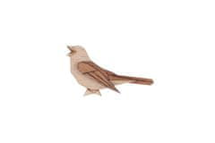 BeWooden broška iz lesa Nightingale