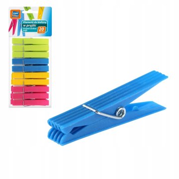 shumee Črtaste ščipalke za perilo 20 kosov
