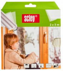 KAEM Gumijasto tesnilo za PVC okna in vrata, belo, E profil, 2x3m