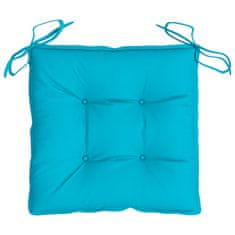Vidaxl Blazine za stole 4 kosa turkizne 40x40x7 cm blago