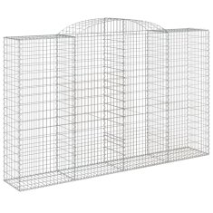 Vidaxl Obokane gabion košare 7 kosov 300x50x180/200cm pocinkano železo