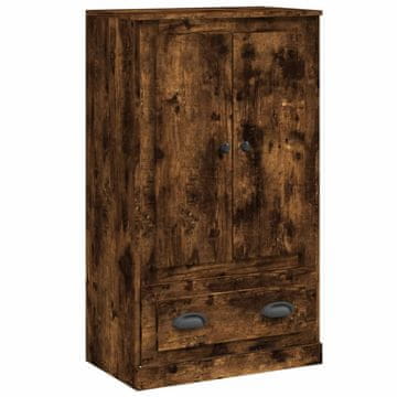 Vidaxl Visoka omara dimljen hrast 60x35,5x103,5 cm inženirski les