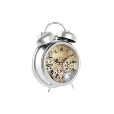 DKD Home Decor Namizna ura DKD Home Decor Crystal Silver Iron (19 x 7,5 x 25 cm)