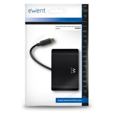 Ewent EW9827 priklopna postaja, USB C HDMI, VGA, RJ45, 4K, 5 Gbps