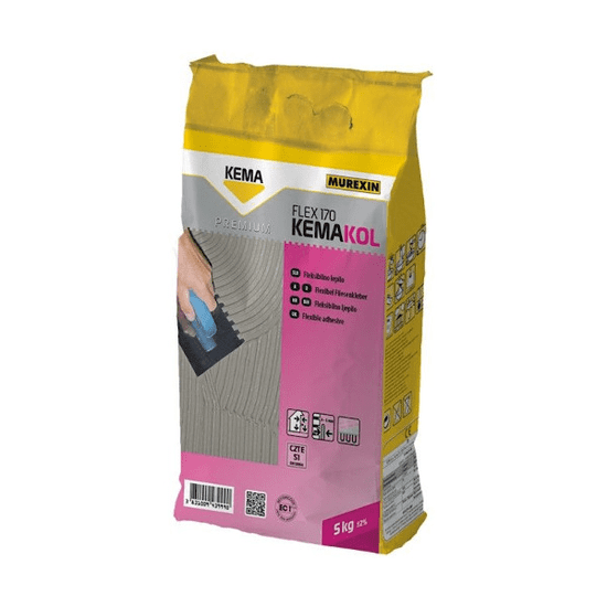 Kema KEMAKOL FLEX 170, fleksibilno lepilo razreda S1, 5kg