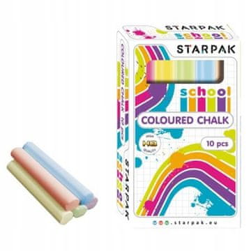 STARPAK Barvne šolske krede za table, 10 kosov.