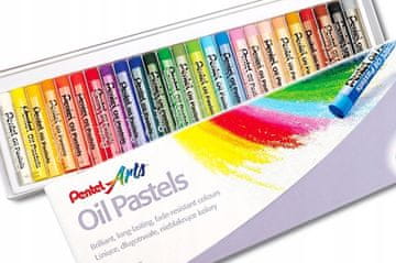 Pentel Šolski oljni pasteli 25 barv
