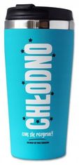 shumee Termo vrček za pijačo z napisom "chłodno" 450 ml
