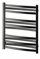 shumee Kopalniški radiator z držalom za brisače črne barve 71,5x53 cm 395 W Merkury