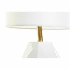 DKD Home Decor Namizna svetilka DKD Home Decor Bela Poliester Kovina Keramika 220 V Zlata 50 W (20 x 20 x 37 cm)