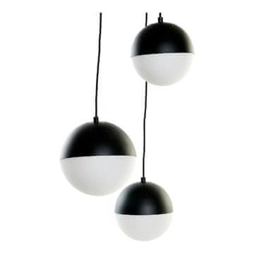 DKD Home Decor Stropna svetilka DKD Home Decor Bela črna kovinska kristalna 220 V (40 x 40 x 80 cm)