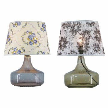 DKD Home Decor Namizna svetilka DKD Home Decor 28 x 28 x 40,5 cm Crystal Multicolor 220 V 50 W (2 enoti)