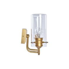 DKD Home Decor Stenska svetilka DKD Home Decor Crystal Golden Metal 220 V 50 W (41 x 17 x 24 cm)