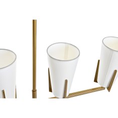 DKD Home Decor Stropna svetilka DKD Home Decor Golden White (67 x 14 x 22 cm)