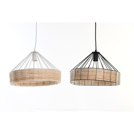 DKD Home Decor Stropna svetilka DKD Home Decor 35 x 35 x 22 cm Črna kovinska ratan 50 W (2 enoti)