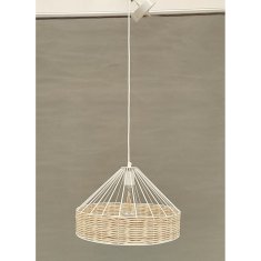 DKD Home Decor Stropna svetilka DKD Home Decor 35 x 35 x 22 cm Črna kovinska ratan 50 W (2 enoti)