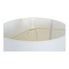 DKD Home Decor Namizna svetilka DKD Home Decor Bela Poliester Kovina Kristal 220 V Zlata 60 W (41 x 41 x 72 cm)