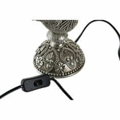 DKD Home Decor Namizna svetilka DKD Home Decor Silver Golden Resin 220 V 50 W 23 x 23 x 46 cm (2 enoti)