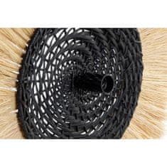 DKD Home Decor Stenska svetilka DKD Home Decor Natural Black Colonial Iron 220 V 25 W Juta (42 x 9 x 42 cm)