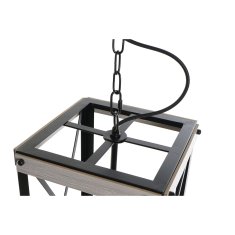 DKD Home Decor Stropna svetilka DKD Home Decor Črna kovina Rjava 220 V 50 W (25 x 25 x 43 cm)
