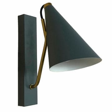 DKD Home Decor Namizna svetilka DKD Home Decor Blue Metal Golden (12 x 25 x 29 cm)