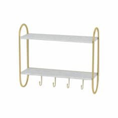 DKD Home Decor Stenski obešalnik DKD Home Decor Kovina MDF Glam (50 x 15 x 43 cm)
