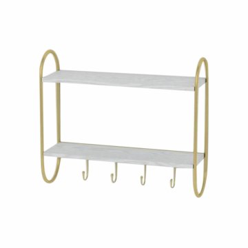 DKD Home Decor Stenski obešalnik DKD Home Decor Kovina MDF Glam (50 x 15 x 43 cm)