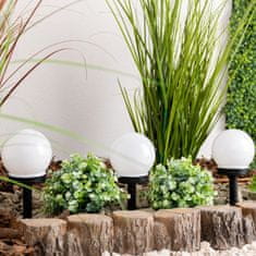 LUMILED 10x Solarna vrtna svetilka LED do zeme ATRIS 10cm