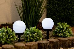 LUMILED 10x Solarna vrtna svetilka LED do zeme ATRIS 10cm